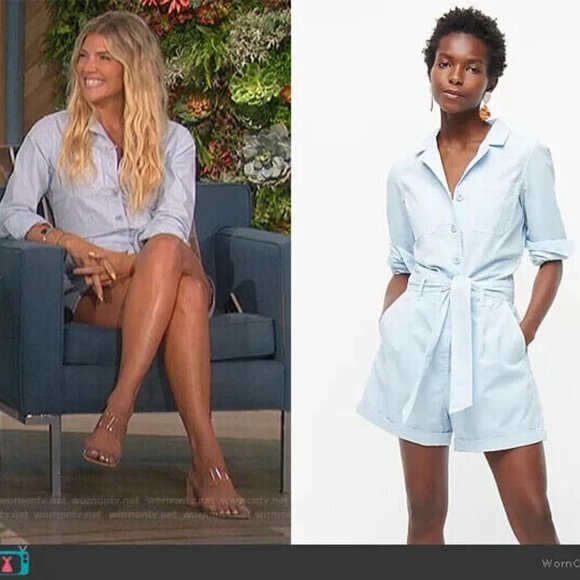 J Crew Foundry Chino Shorts Coveralls Jumpsuit Romper Women 2 NWT $148 Cotton - Picture 12 of 14